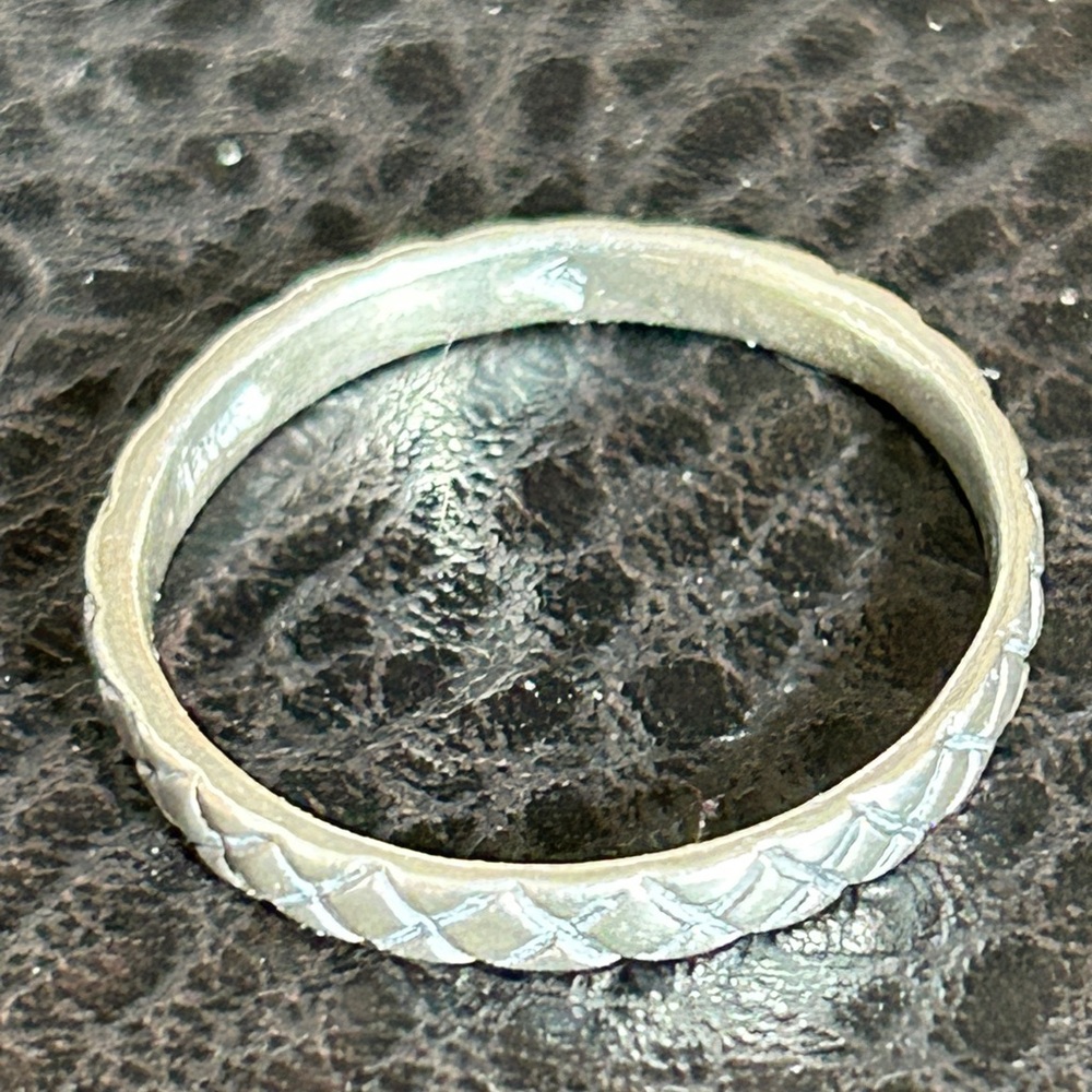 Silpada Silver Ring with Textured Finish and Hammered Design